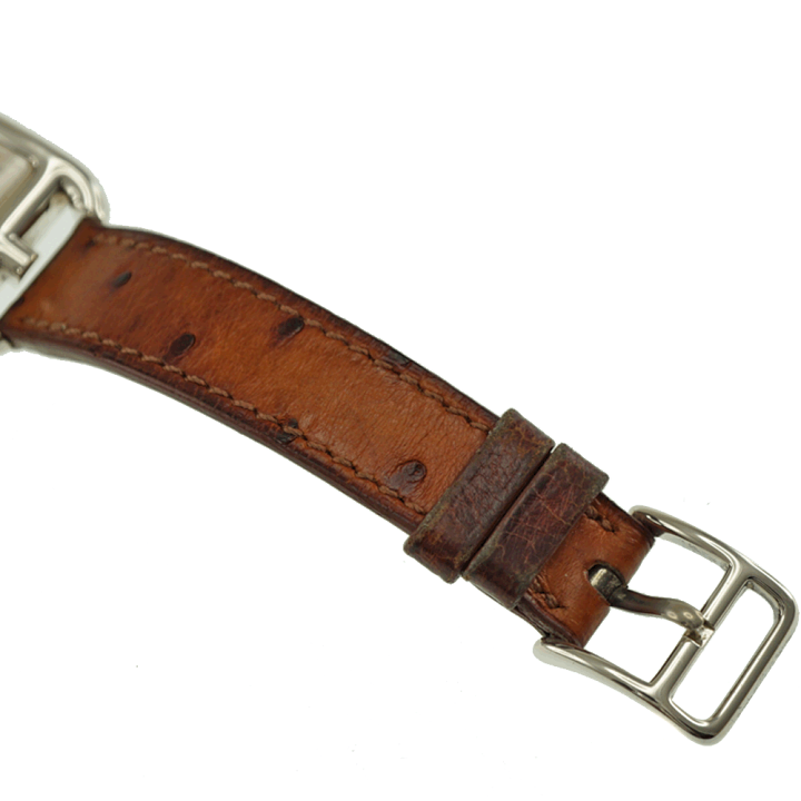 HERMES エルメス ベルト Z刻印 グレー系 アリゲーター 腕時計