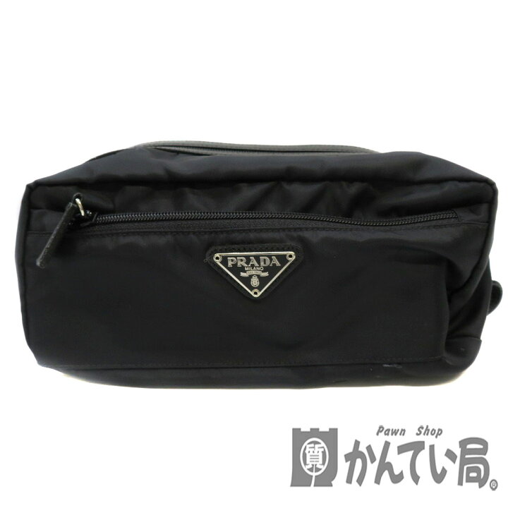 楽天市場】PRADA【プラダ】MV28 ポーチ ナイロン ブラックカラー 小物 