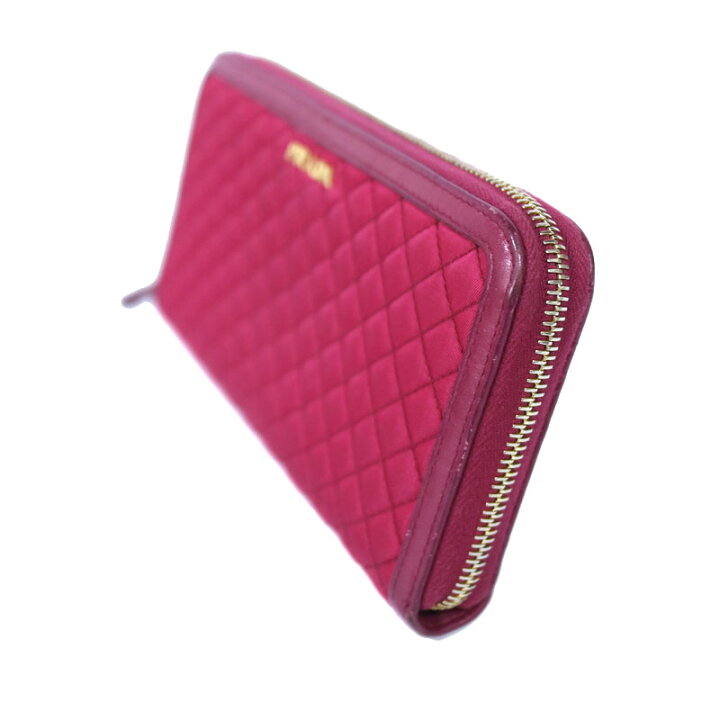 楽天市場】PRADA【プラダ】1M0506 ラウンドファスナー財布 マゼンタ  