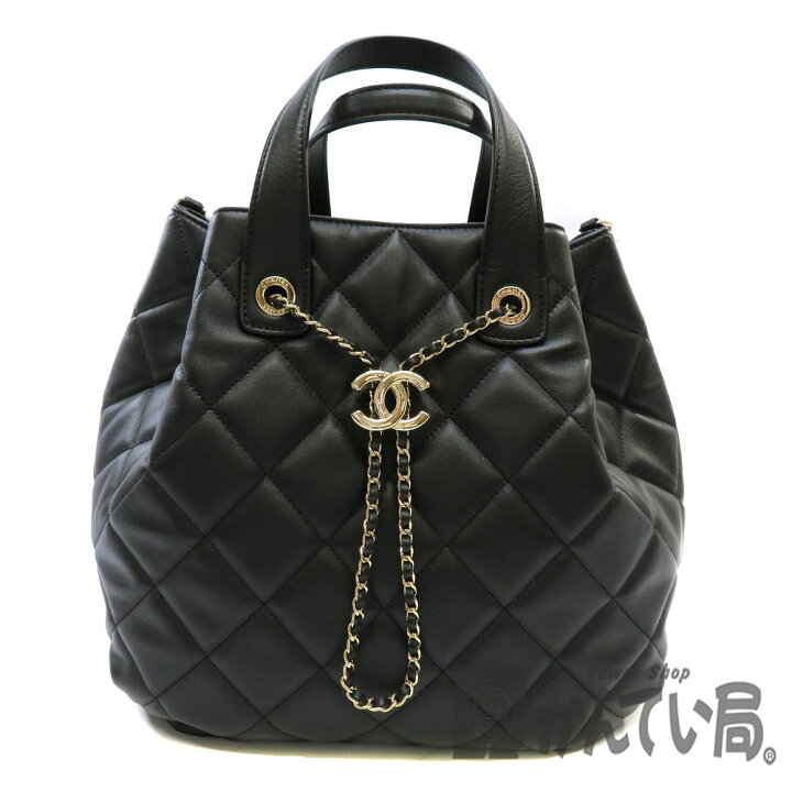 楽天市場】CHANEL【シャネル】巾着2WAYバッグ マトラッセ ラムスキン 