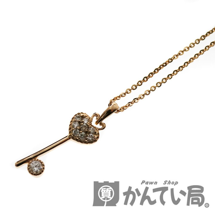 楽天市場】K18 ダイヤモンド ネックレス D：0.10ctトップ 約40.0cm 1.8 