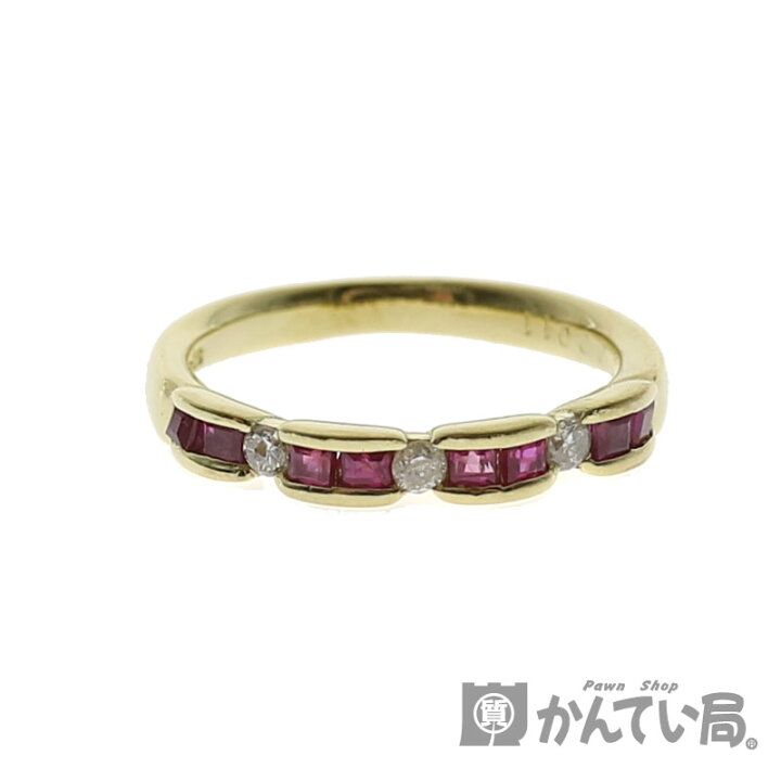 楽天市場】【18金】ルビー ダイヤモンド リング 約12号 約3.4g R:0.50 