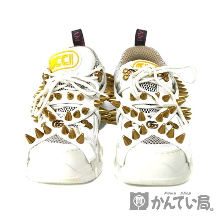 楽天市場】GUCCI【グッチ】 スタッズ スニーカー フラッシュ トレック 