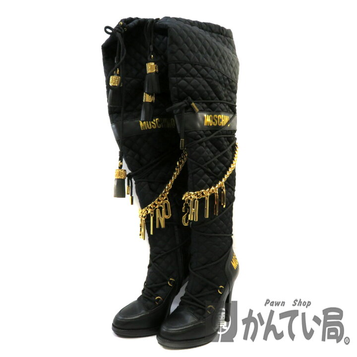 楽天市場】MOSCHINO【モスキーノ】ニーハイブーツ H&M 