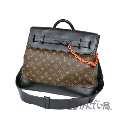 LOUIS・VUITTON【ルイヴィトン】M44473スティーマービジネスレザー黒モノグラムメンズブラウン系【中古】USED-6質屋かんてい局小牧店c20-4952