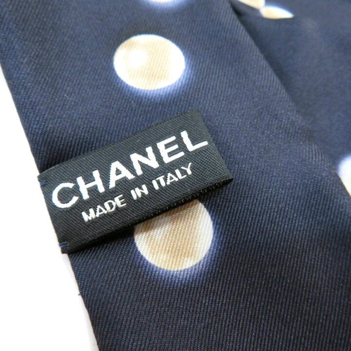 楽天市場】CHANEL 【シャネル】 スカーフ パール ココマーク ブラック  