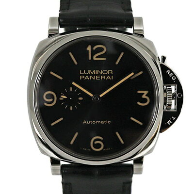 O.PANERAI【パネライ】PAM00674ルミノールドゥエ3デイズオートマティックアッチャイオメンズ腕時計自動巻きシースルーバックSS（ステンレス）×アリゲーターレザーストラップ【中古】質屋かんてい局茜部店a2008849