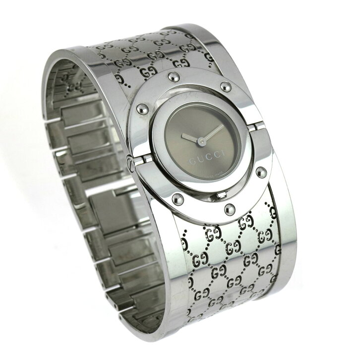 楽天市場】GUCCI【グッチ】 112 トワール クォーツ バングル 腕時計 SS  