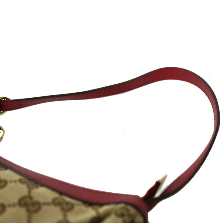楽天市場】GUCCI【グッチ】245938 アクセサリーポーチ ベージュ×レッド 