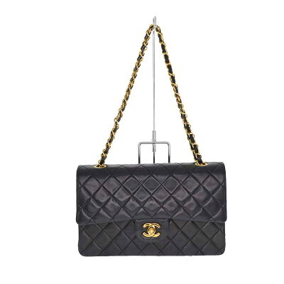 CHANEL【シャネル】チェーンショルダーバッグA01112ブラック系ゴールド金具ココマークマトラッセラムスキンレディース【中古】USED-8質屋かんてい局小牧店c21-3778