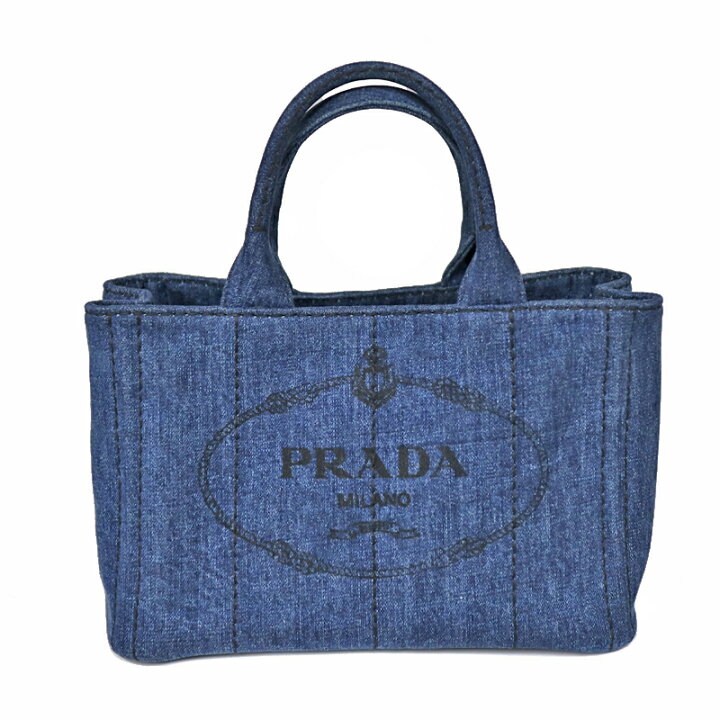 楽天市場】PRADA【プラダ】 B2439G カナパ ブルー系 デニムキャンバス  
