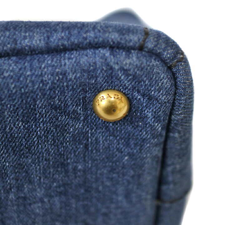 楽天市場】PRADA【プラダ】 B2439G カナパ ブルー系 デニムキャンバス  