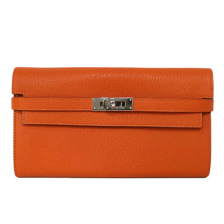 楽天市場】HERMES【エルメス】051303CK-9J ケリーウォレット オレンジ 