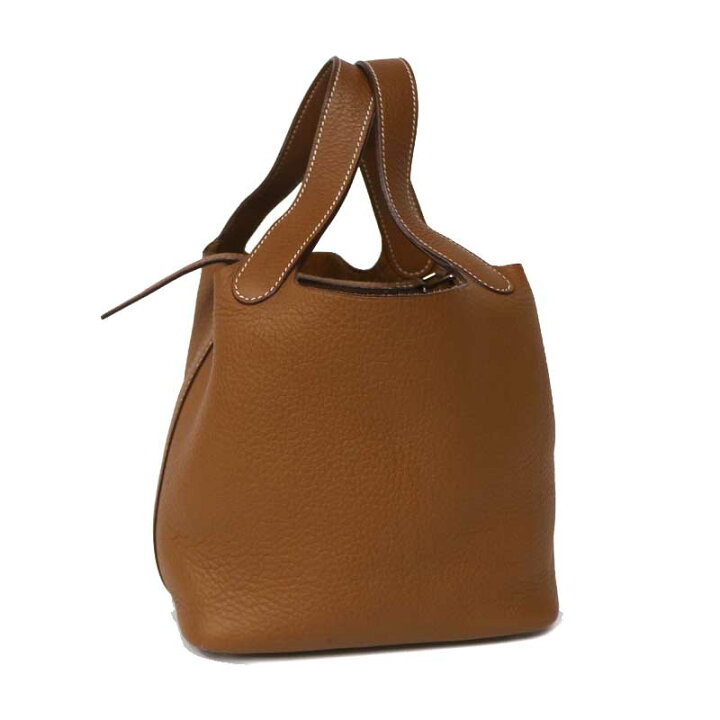 楽天市場】HERMES【エルメス】ピコタンPM ブラウン ハンドバッグ 