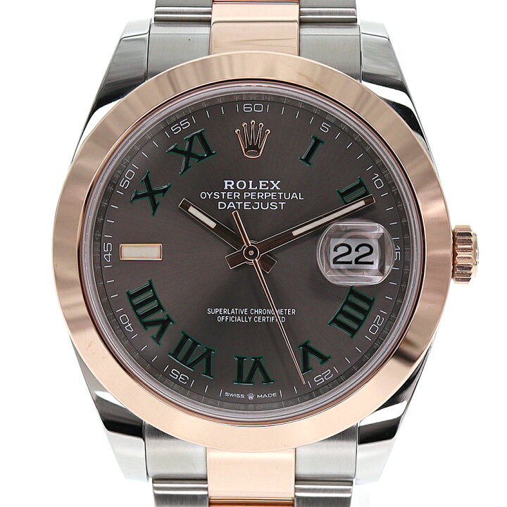 楽天市場 Rolex ロレックス デイトジャスト41 スレートローマ 腕時計 メンズ 自動巻き ステンレス ピンクゴールド ランダム番 オイスターブレス メンテナンス済 中古 Used 9 質屋かんてい局小牧店 C21 4265 質屋かんてい局 楽天市場店