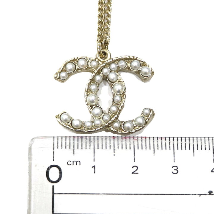 楽天市場】CHANEL【シャネル】フェイクパール ココマーク ネックレス 
