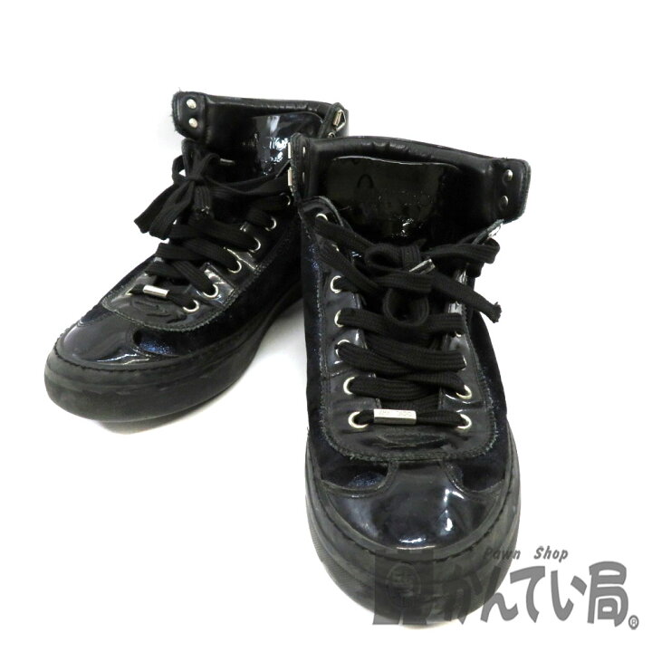 楽天市場】JIMMY CHOO【ジミーチュウ】ハイカットスニーカー ブルー 