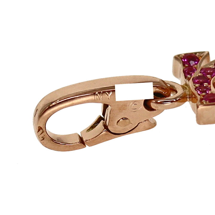 楽天市場】Cartier【カルティエ】2Cチャーム ピンクサファイア K18PG 