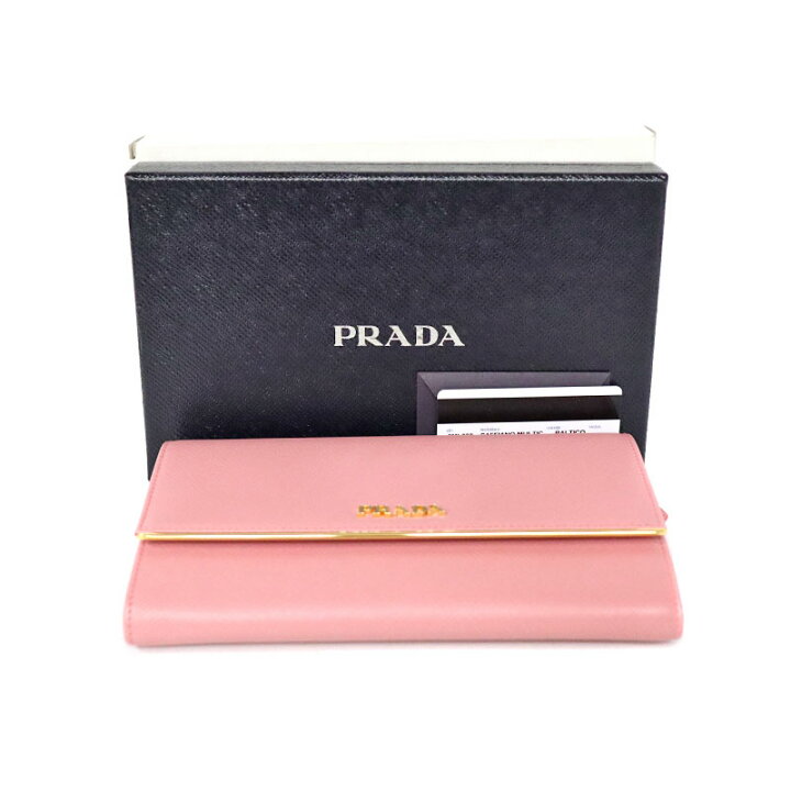 楽天市場】PRADA【プラダ】1MH311 長財布 ピンク レザー 革 レディース  