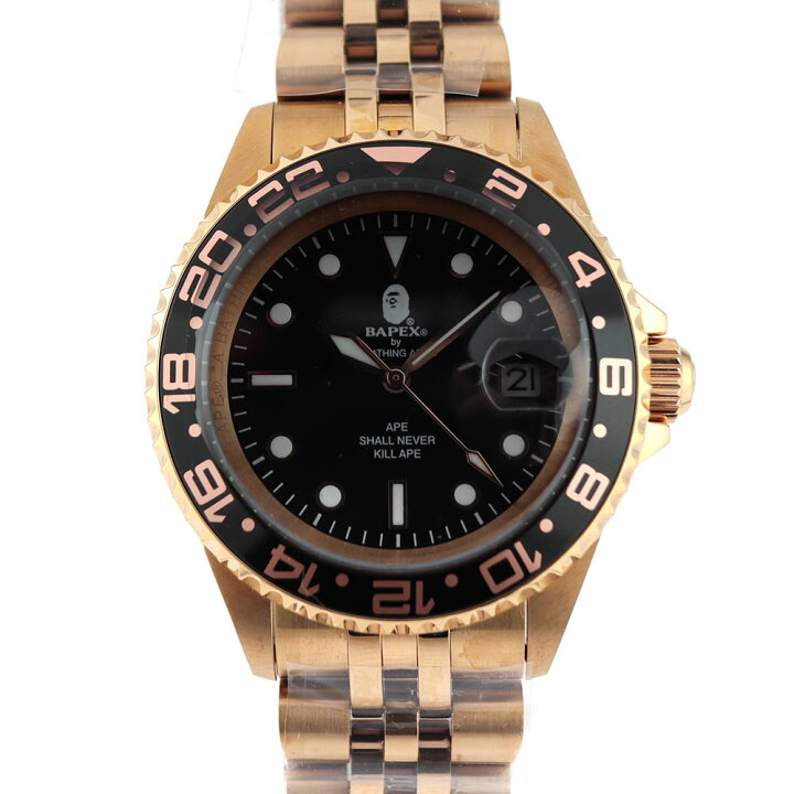 楽天市場】A BATHING APE【アベイシングエイプ】 T002 BAPEX 自動巻き  