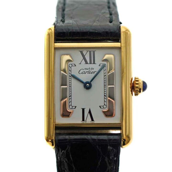 楽天市場】CARTIER【カルティエ】マストタンク W1006354 K18GP 革