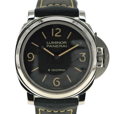 O.PANERAI【パネライ】PAM00914ルミノールベース8daysレザー×ラバーストラップダイバーズ手巻きメンズ腕時計USED-A【中古】質屋かんてい局北名古屋店n21-7712