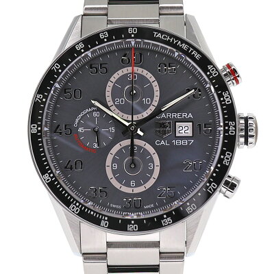 TAGHEUER【タグホイヤー】CAR2A11.BA0799カレラキャリバー1887クロノグラフ自動巻きステンレスメンズ腕時計【中古】USED-9質屋かんてい局小牧店c21-7263