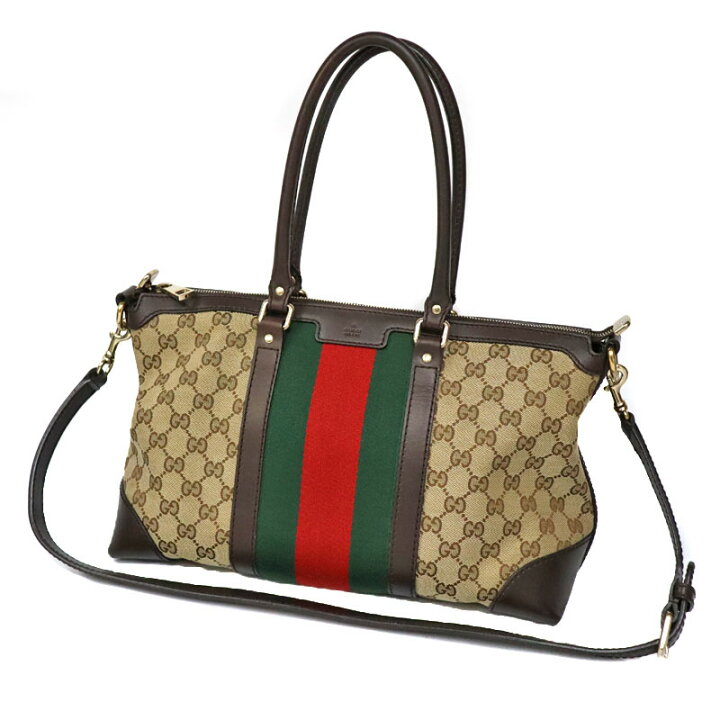 楽天市場】GUCCI【グッチ】257341 GG トートバッグ キャンバス レザー 