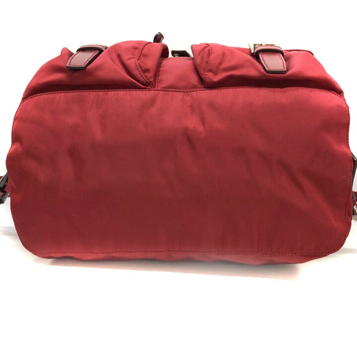 楽天市場】PRADA 【 プラダ 】 1BZ677 バックパック レッド系 ナイロン 