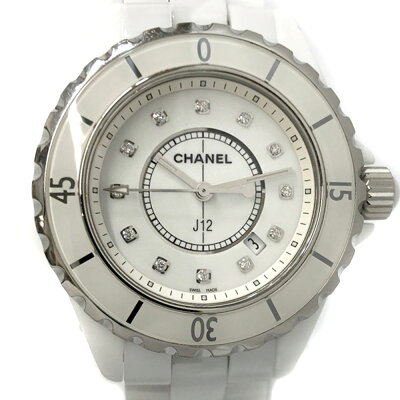 CHANEL【シャネル】H1628J12クオーツホワイト系セラミックレディースブランド腕時計ウオッチスポーティー【中古】USED-7質屋かんてい局細畑店h2200760