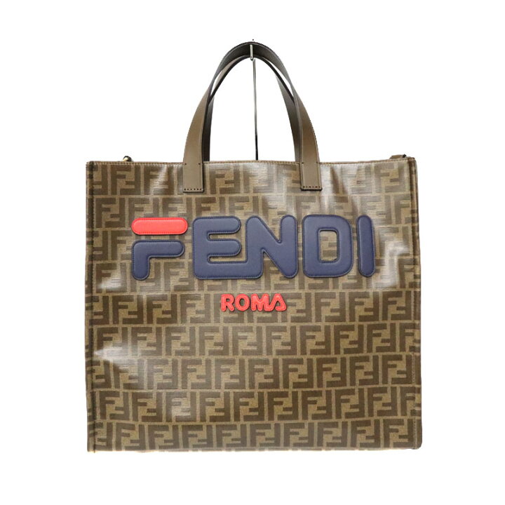 楽天市場】FENDI【フェンディ】8BH357 FILAコラボ ズッカトートバッグ 