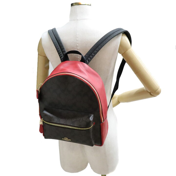 楽天市場】COACH【コーチ】F32200 バックパック レザー×PVCキャンバス  