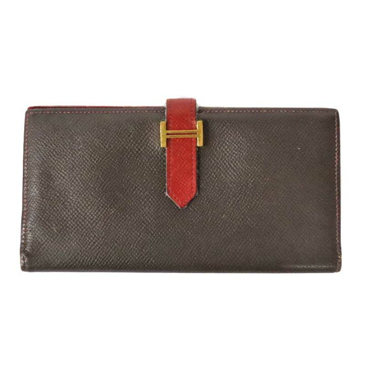 楽天市場】HERMES【エルメス】ベアン スフレ 2つ折り バイカラー 