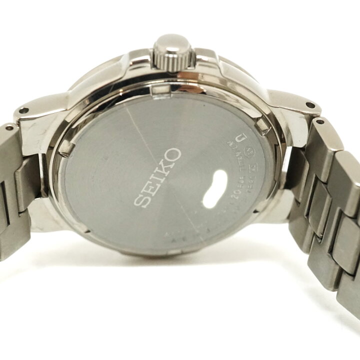 楽天市場】SEIKO【セイコー】7N43-7B80 クオーツ時計 チタン メンズ 