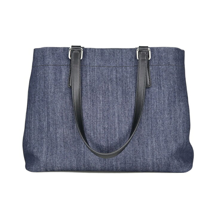 楽天市場】プラダ Prada 1BG356 トートバッグ デニム レザー 特上品 