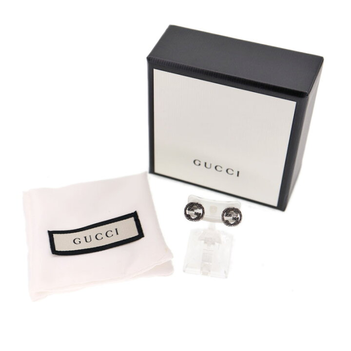楽天市場】GUCCI【グッチ】457109 インターロッキング Gピアス GG 