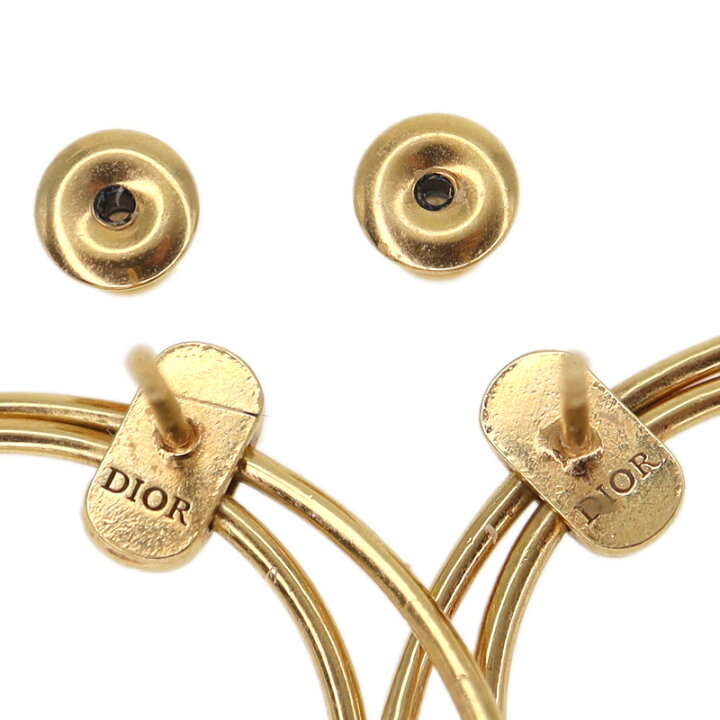 楽天市場】Christian Dior【クリスチャン・ディオール】フープピアス 