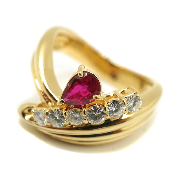 楽天市場】K18【18金】ファッションリング 指輪 ダイヤモンド0.39ct 