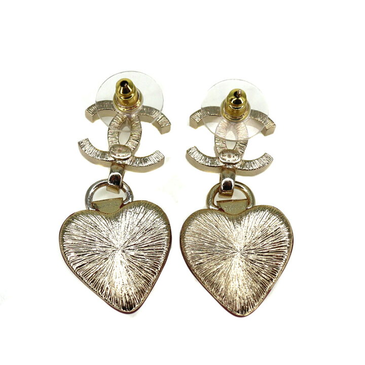楽天市場】シャネル Chanel ハート クリスタル ピアス レディース 秋冬  