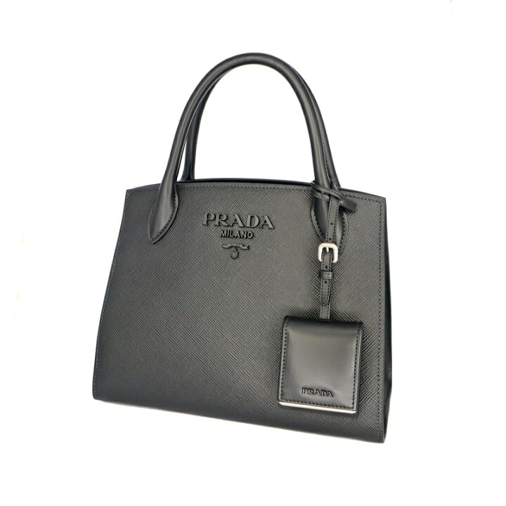 楽天市場】プラダ Prada 1BA156 モノクローム 2WAYバッグ 肩掛け 