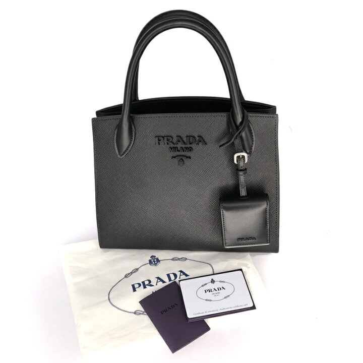 楽天市場】プラダ Prada 1BA156 モノクローム 2WAYバッグ 肩掛け  
