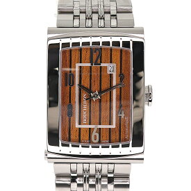 Boucheron ブシュロン WA009217 リフレクルーズ ウッド ブラウン 腕時計 メンズ 限定品【中古】