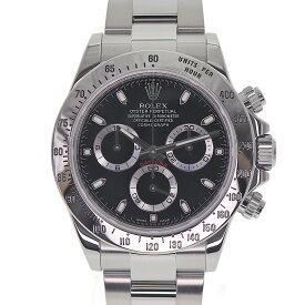 ロレックス Rolex 116520 コスモグラフ デイトナ クロノグラフ ブラック メンズ 腕時計【中古】
