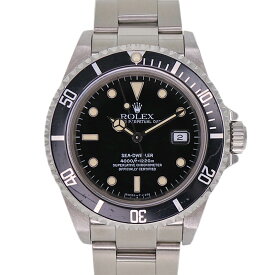 ロレックス Rolex 16600 シードゥエラー ブラック ステンレススチール SS 自動巻き メンズ 腕時計【中古】