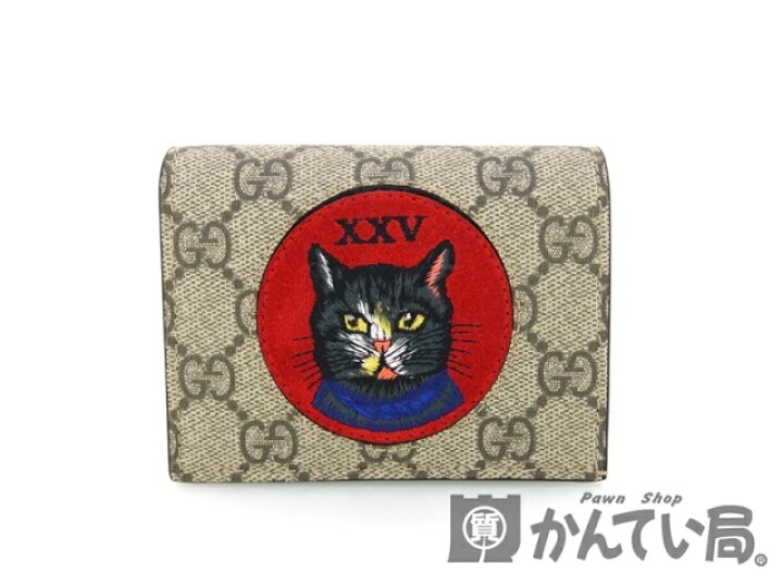 楽天市場】GUCCI【グッチ】ミスティックキャット 二つ折財布 GG 