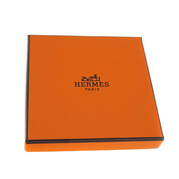 楽天市場】HERMES エルメス Hキューブネックレス ピンクゴールド 黒 