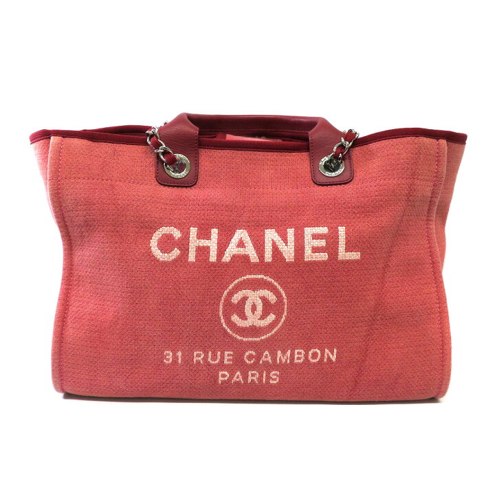楽天市場】CHANEL 【シャネル】 A66941 ドーヴィルGM キャンバス地 赤 