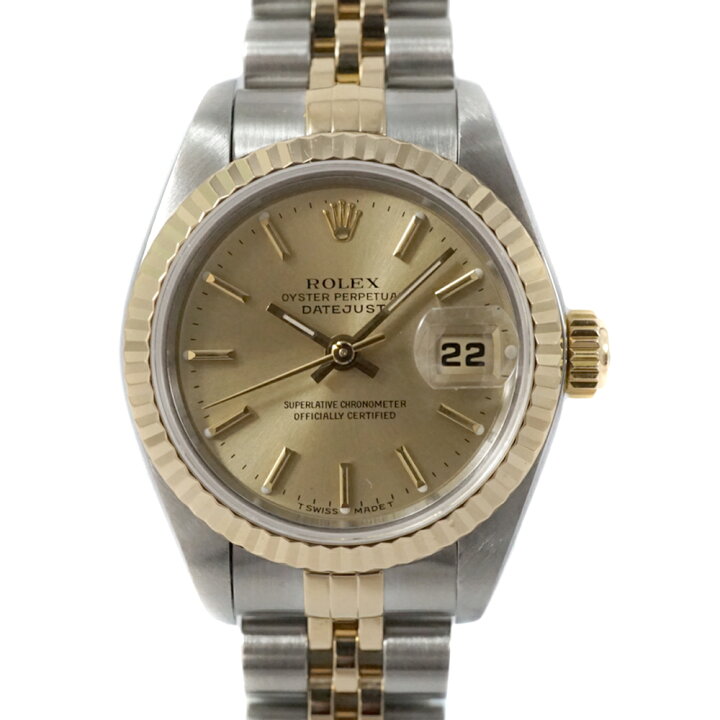 楽天市場】ロレックス Rolex 69173 デイトジャスト シャンパンゴールド  