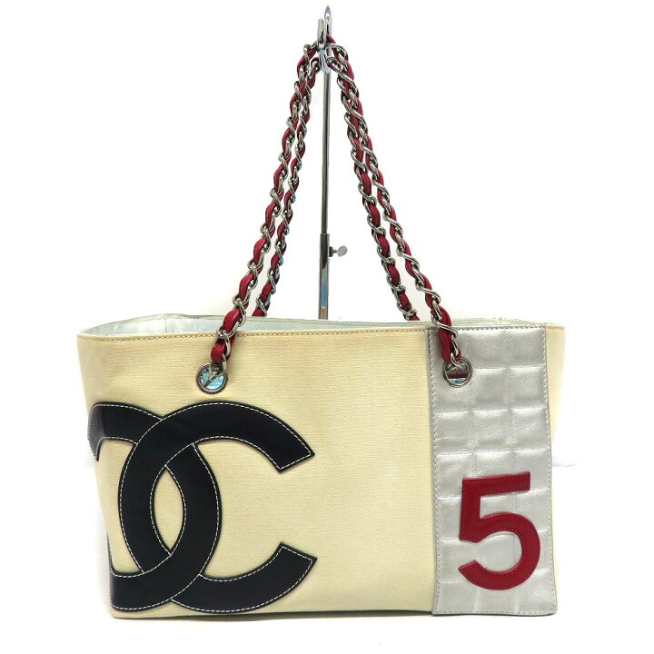 楽天市場】CHANEL 【シャネル】 No.5 チェーントートバッグ キャンバス