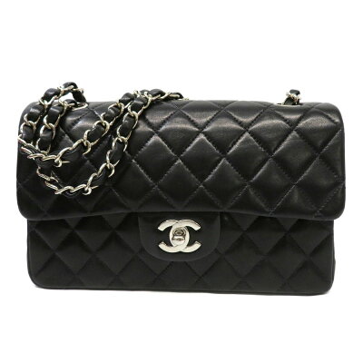 CHANEL【シャネル】A01113マトラッセ23チェーンショルダーバッグラムスキンブラックシルバー金具レディース【中古】USED-6質屋かんてい局細畑店h2204251